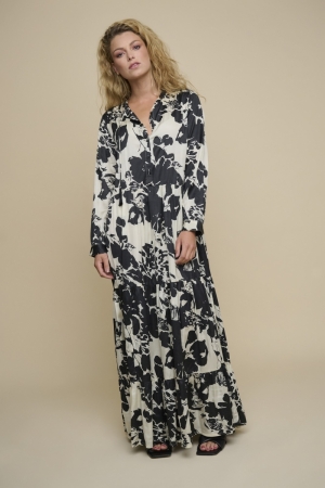 ELIJN SHIRT DRESS MAXI BIRCH BLOOM