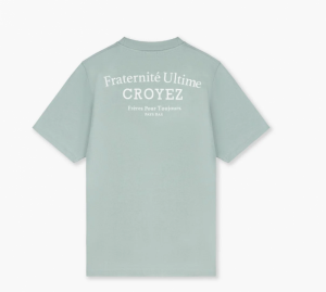 CROYEZ FRATERNITE T-SHIRT 975 BLUE SURF/W