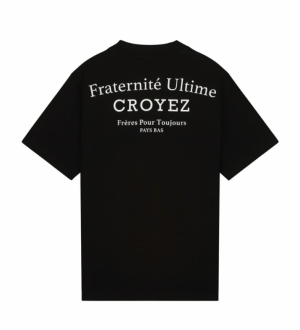CROYEZ FRATERNITE T-SHIRT 904 BLACK/WHITE