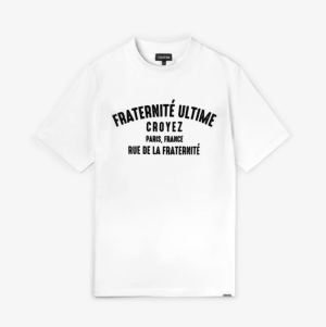CROYEZ FRATERNITE T-SHIRT V2 102 WHITE/BLACK
