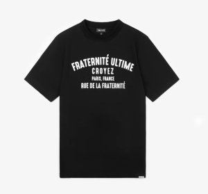 CROYEZ FRATERNITE T-SHIRT V2 904 BLACK/WHITE