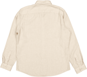 ROBBINS LINEN CLEAN SHIRT 618 BEIGE GREY