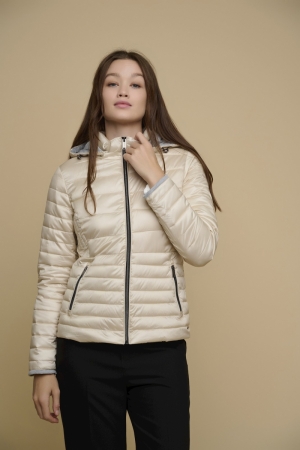 ZIZIA JACKET PADDED DETACHABLE BIRCH