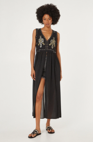 VEST GOLDEN DETAILS 80 BLACK